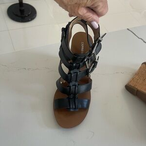 Express Black Strappy Sandals